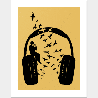 Headphone Harmonica Posters and Art